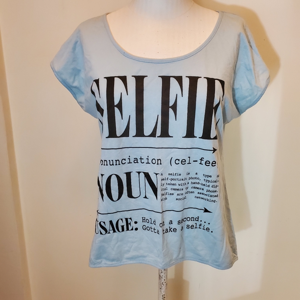 Cold Crush Selfie Definition Blue Tee Shirt